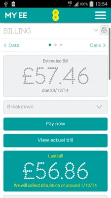 My EE android App screenshot 2